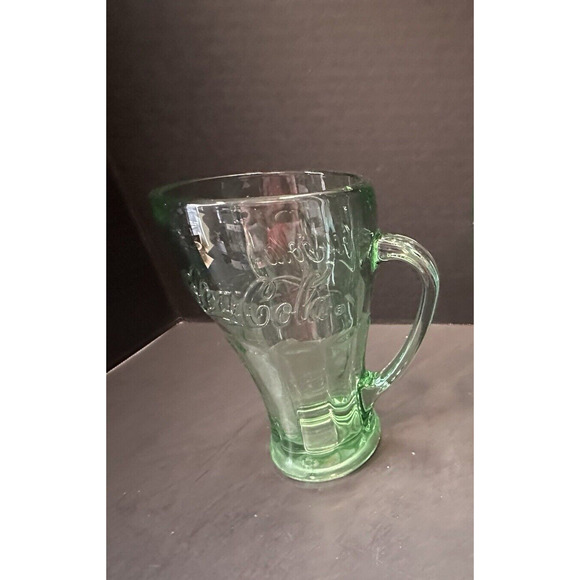 LIBBEY GLASS COMPANY Coca Cola Coke Green 16oz Mug/Cup Glass - Picture 2 of 14